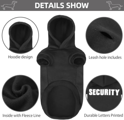 Security Dog Hoodie (#1 Black(Security) / Medium(Dachshund Recommend))