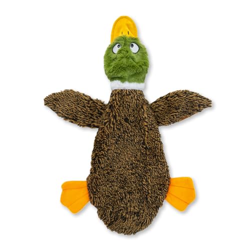 2-in-1 Fun Skin Stuffless Dog Toy - Wild Duck, Medium (Brown/Wild Duck / Medium)