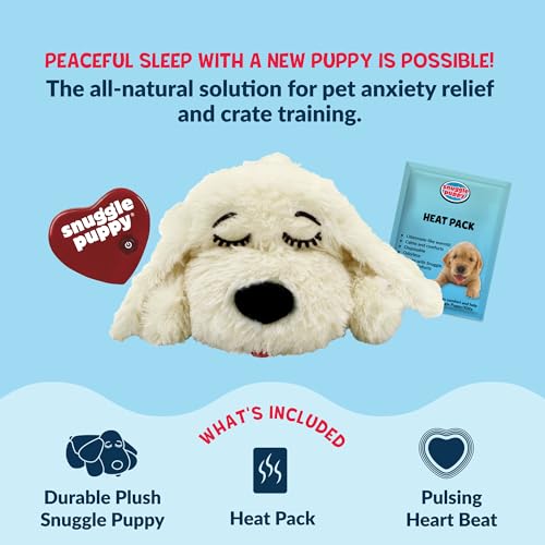 Snuggle Puppy Heartbeat Toy (Golden / 1 Count (Pack of 1))