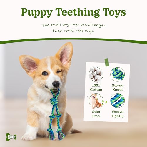 2 Pack Dog Rope Toy for Small Dogs (2 Pack-Small / Small)