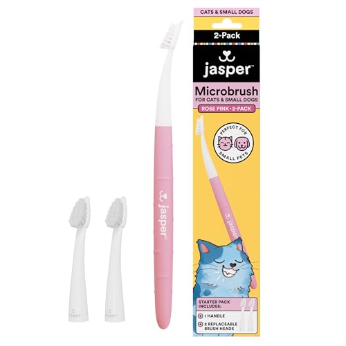 Microbrush Vet Approved Cat Toothbrush (Rose Pink 2 Pack)