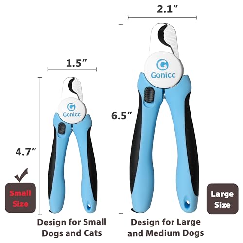 Professional Pet Nail Clippers & Trimmer for Medium Small Dogs Cats (For Medium to Small Dogs)