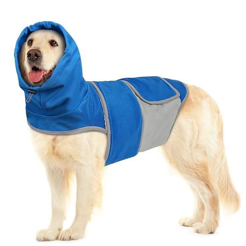 Dog Anxiety Vest for Calming Stress Relief (Blue / L)