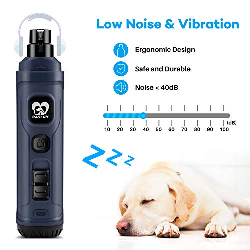 Dog Nail Grinder with 2 LED Light (B-Blue)
