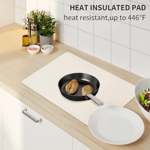 Oversize Silicone Table Placemat (03-translucent / 23.6"L x 15.7"W)