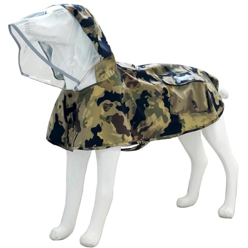 Waterproof Dog Raincoat (Camo / XX-Large)