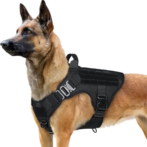 Tactical Dog Harness for Large (Black / Large)