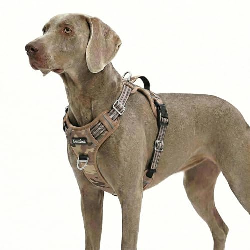 Dog Harness No Pull (Camo Brown / X-Large)