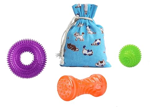 3 Pack Dog Squeaky Toys for Small (small set)