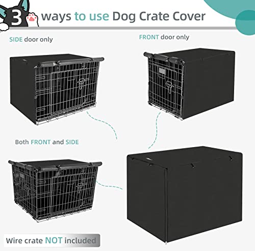 Dog Crate Cover (Black / 36 Inch)