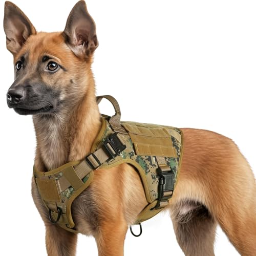 Tactical Dog Harness for Small (Brown Camo / Small)