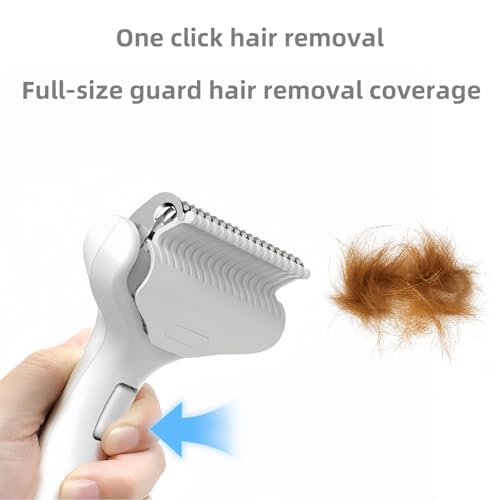 Undercoat Rake for Dogs & Cats (White)