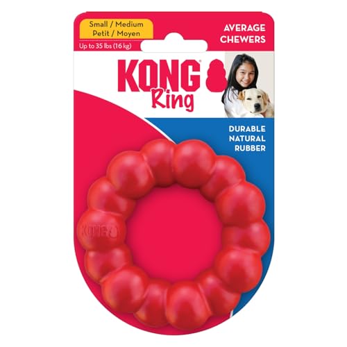 Ring Natural Rubber Chew Toy for Dental Health (Small (Pack of 1))