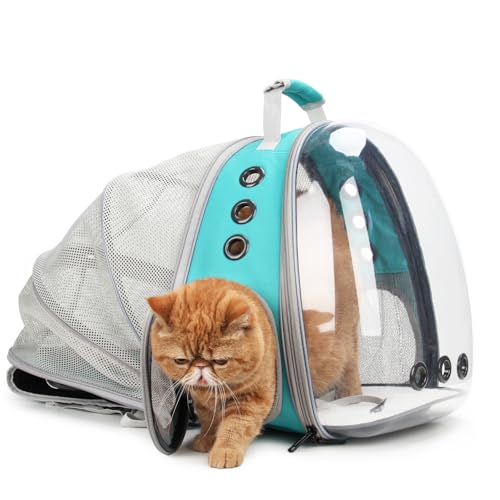 Cat Carrier Backpack (Back Expandable-Green)
