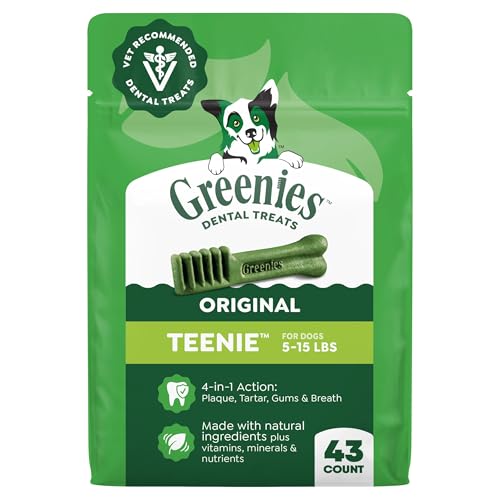 Teenie Original Natural Dental Dog Treats (43 Count (Pack of 1))