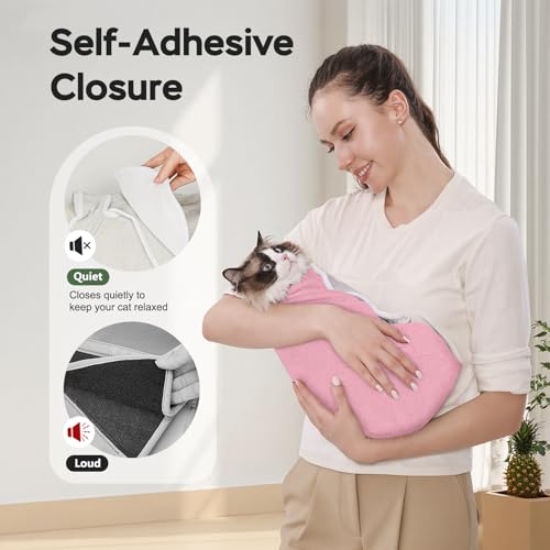 Cat Wrap for Cutting Nails (M(9-15lbs) / Pink)