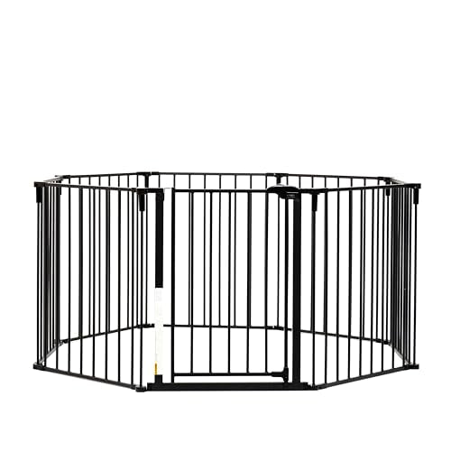 Safety 24" 192" Metal 2 (50.5-192"W x 28"H / Black)