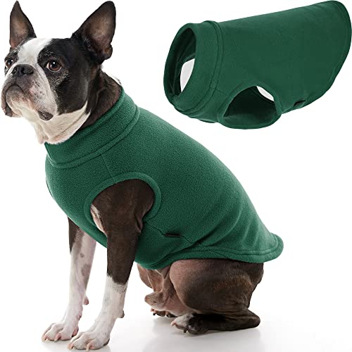 Stretch Fleece Vest Dog Sweater (XX-Large Length (18.5") / Forest Green)