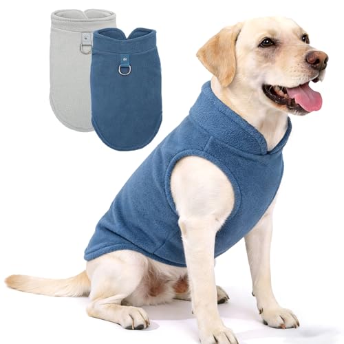 XXXL Dog Sweater (cyan blue,grey / XXX-Large(37-49lbs))