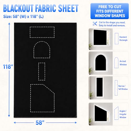 Window Blackout Cover Magnetic No Drill
