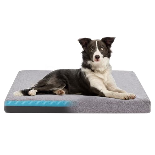 Cooling Dog Bed (Light Grey / L-Plus-36"x 27" x 3")