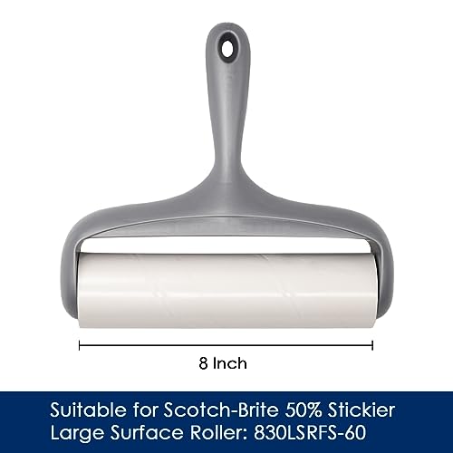 8 inch Large Surface Roller Refill for Scotch (4 pack / 60 Sheets Per Roll)