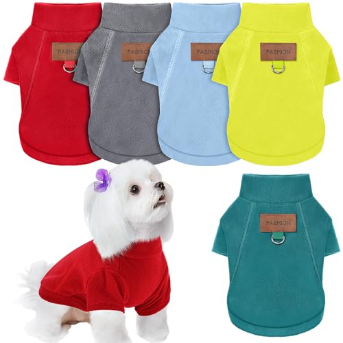 5 Pcs Fleece Dog Sweaters (S)