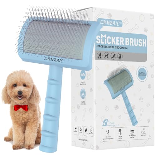 Slicker Brush for Poodles (blue)