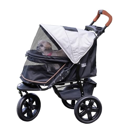 No Zip AT3 Pet Stroller for Cats (Platinum)