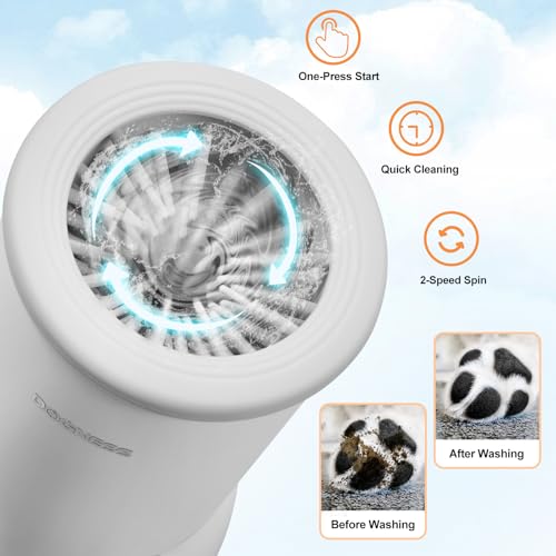 Automatic Dog Paw Cleaner Cup Paw Washer for Small & Medium Dogs (White / Small & Medium Dogs)