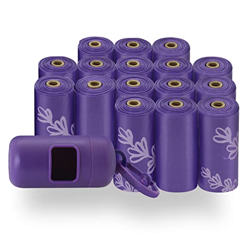 Poop Bags for Dogs (Purple (Lavender Scented) / 240 Bags)