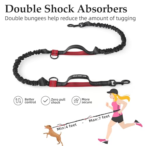Hands Free Leash (Black Red / 7FT Hands Free)