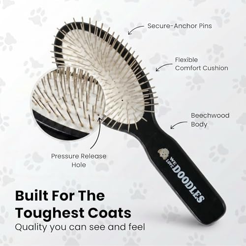 Pin Brush for Dogs (Silver Pins)