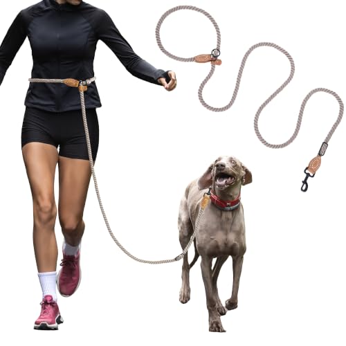 Hands Free Dog Leash (Camel / 7FT Hands Free)