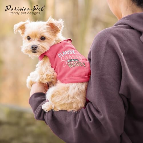 Dog Shirt 100% Cotton Classy Sassy and Bossy Shirts for Large Dogs (2X-Large)