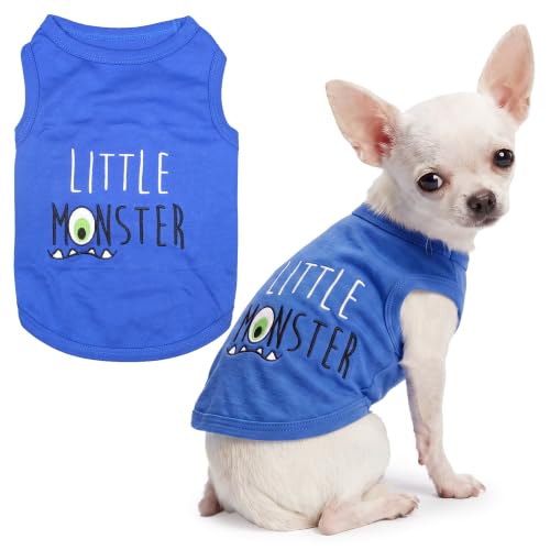 Dog Shirt 100% Cotton Shirts for Small Dogs (XXS(1-3lbs))