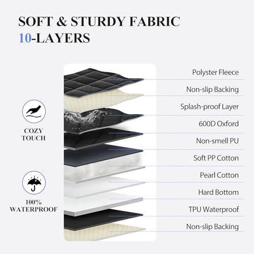 Hard Bottom Dog Truck Seat Cover for Crew Cab Trucks with Blanket (XL - For Full Size Truck / Full Size SUV / Carbon Black)
