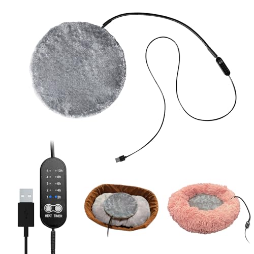 USB Pet Heating Pad with Washable Cover (12"x12")