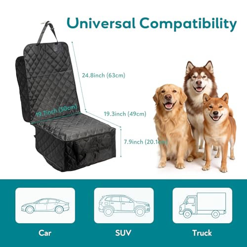 Dog Car Seat Covers Waterproof Front Full Protection Cover with Side Flaps - PetSolution