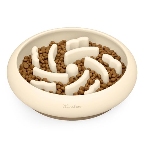 Slow Feeder Dog Bowls Made of Premium Food (Ivory / Standard)