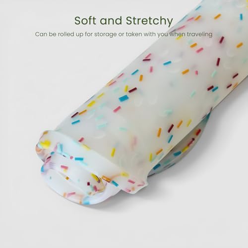 Dog Food Mat Anti (19.4" x 9.8" / Donut White)