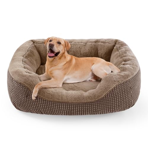 Large Dog Beds Large Sized (L (35"x25"x9") / Dark Brown)