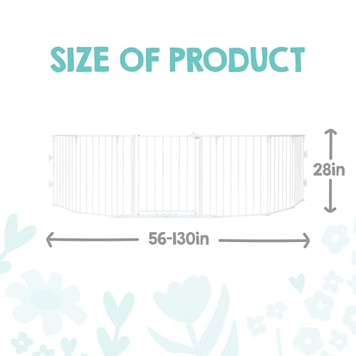 Safety 56" 130" Metal 2 (130"W x 28"H / White)