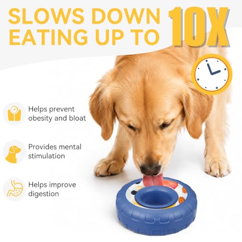 Dog Enrichment Lick Bowl (Small / Dark blue)
