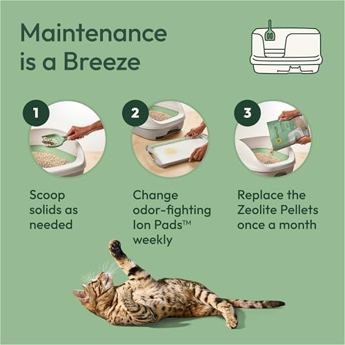 Breeze Litter Box System Kit with Pellet Cat Litter (XL / System Starter Kit: Multi-cat)