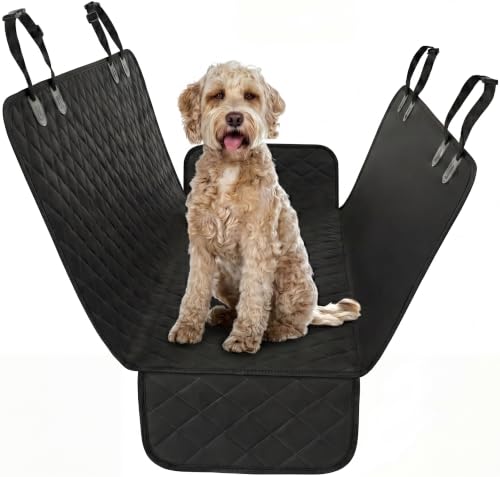 Black XL Dog Car Hammock Back Seat Cover (Black / X-Large (59" x 63"))