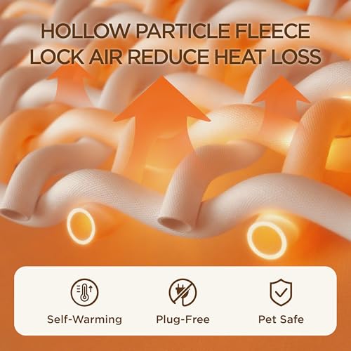 Self Warming Cat Bed (20"L x 19"W x 6"Th / Self Warming Brown)