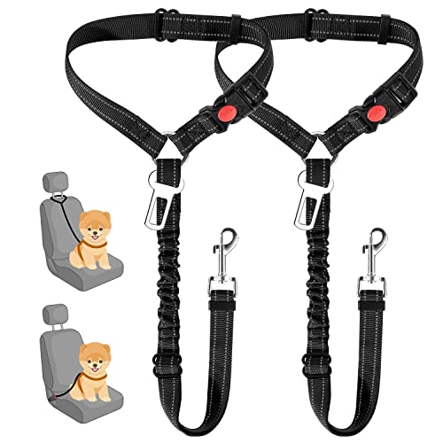 Dog Seat Belt for Car (A.Black)