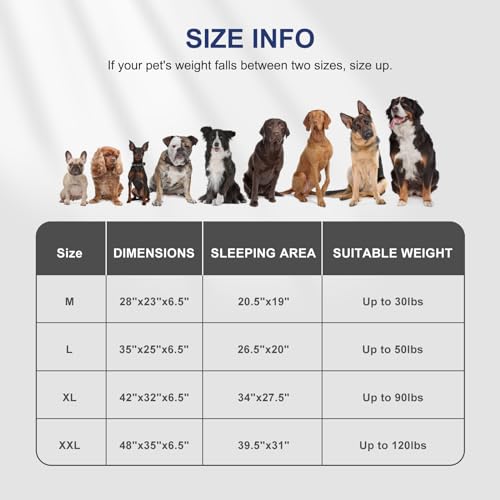 Orthopedic Small Dog Bed (28.0''l x 23.0''w x 6.5''th / Brown)
