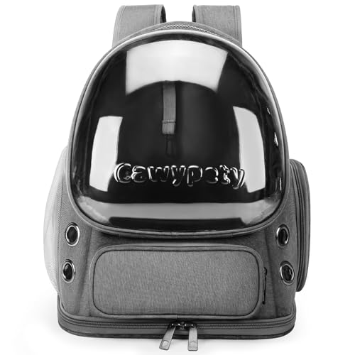 Cat Backpack Carrier Large Space Bubble Backpack up to 12lbs Grey (Dark Gray)